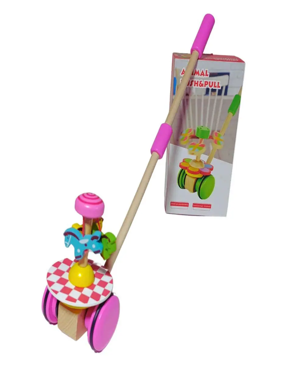 CORREPASILLO DE MADERA NIÑA ROSA 1
