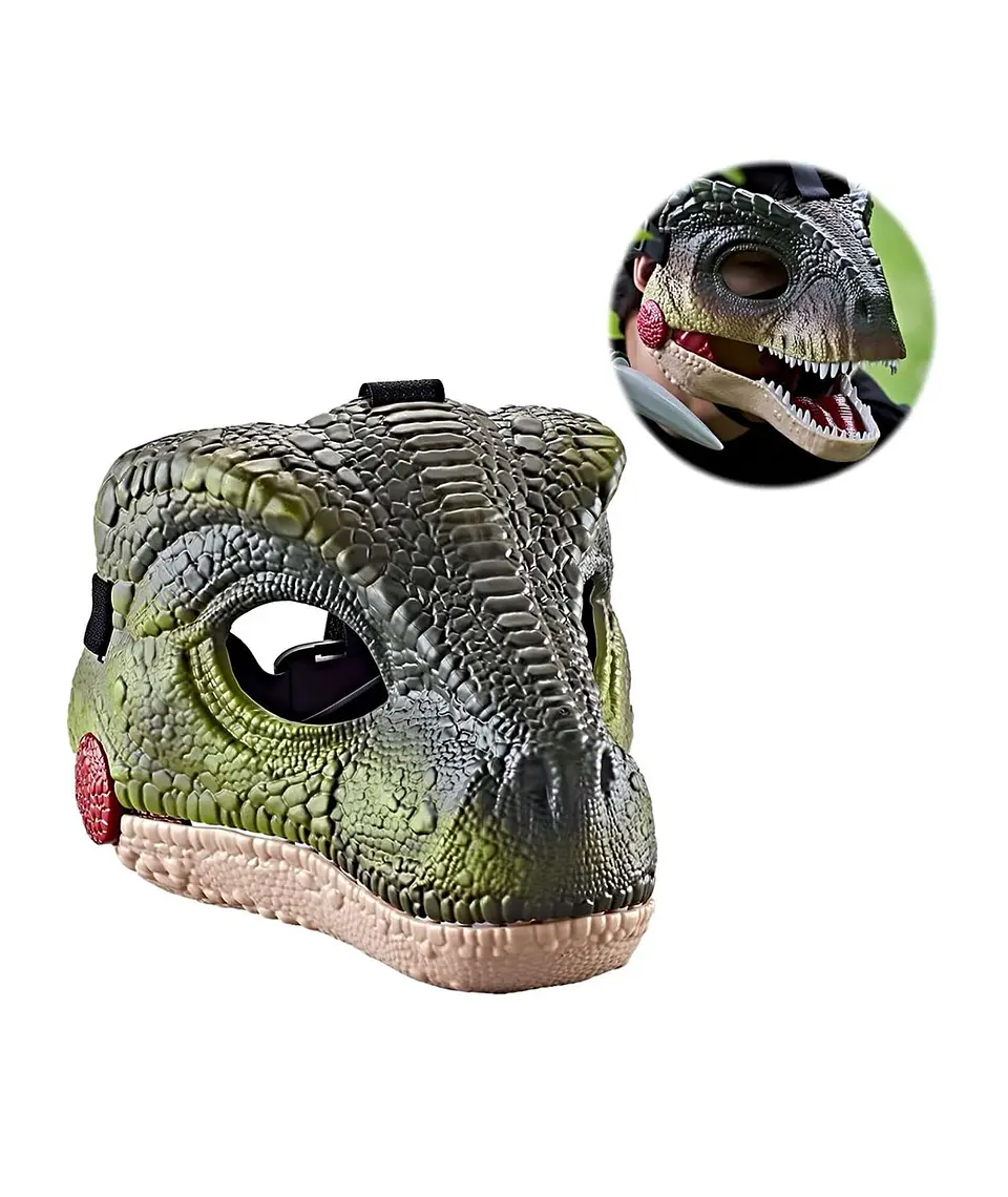 Juguete Máscara disfraz infantil de Dinosaurio VERDE 2