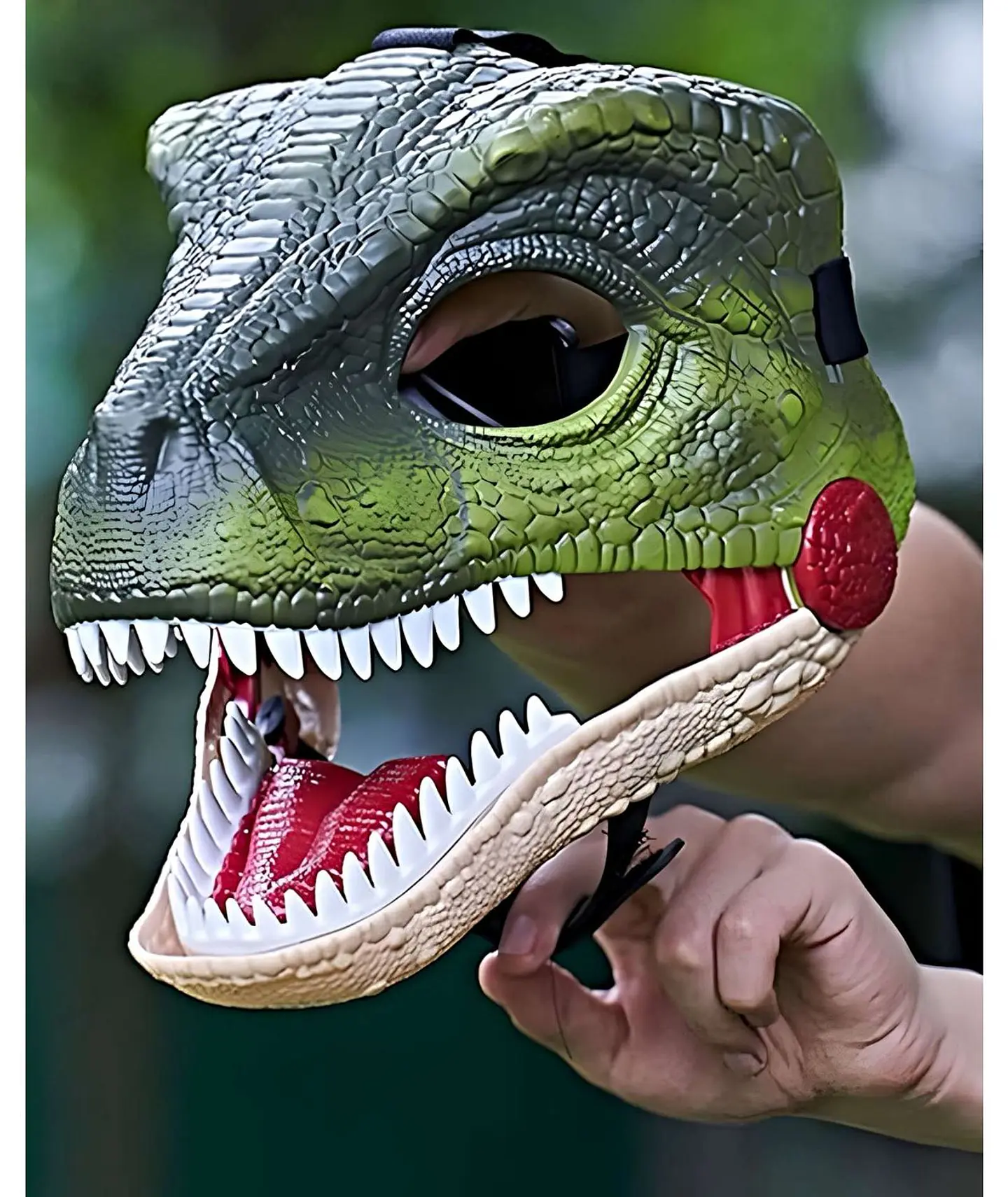 Juguete Máscara disfraz infantil de Dinosaurio VERDE 4