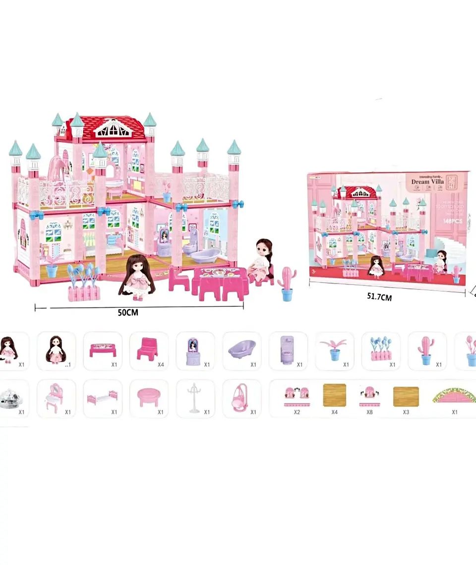 Casa de Muñeca Castillo de princesa 2