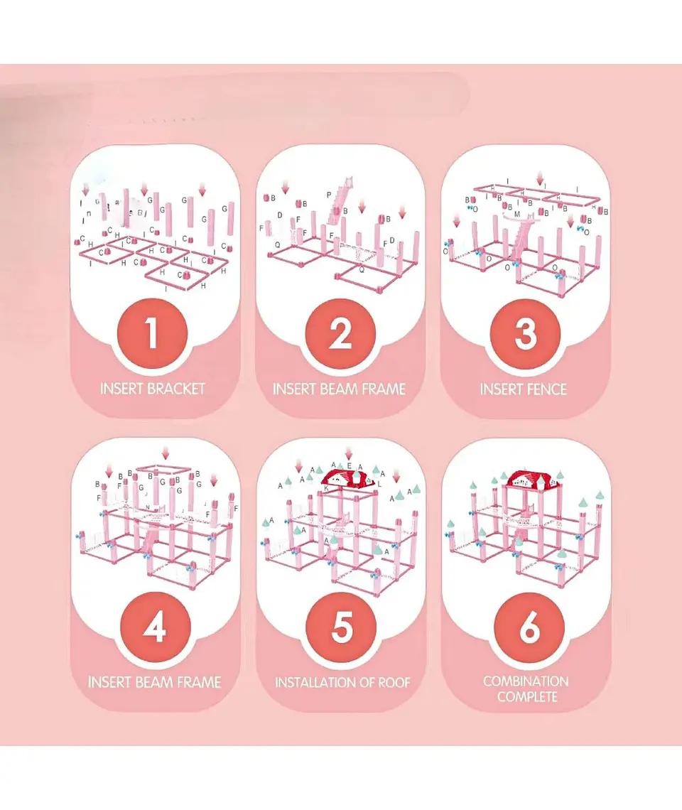 Casa de Muñeca Castillo de princesa 3