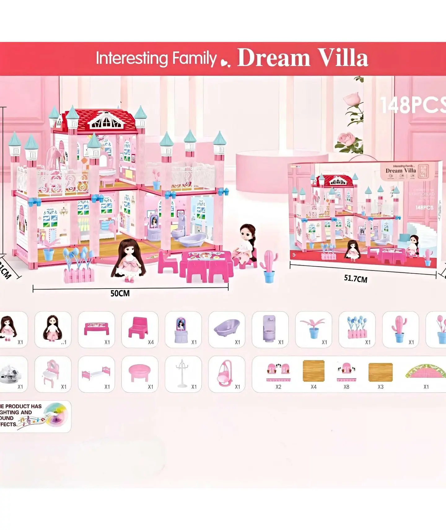 Casa de Muñeca Castillo de princesa 4