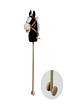 Caballo Bastón de Madera con Sonido Negro - Miniatura 1
