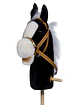 Caballo Bastón de Madera con Sonido Negro - Miniatura 2