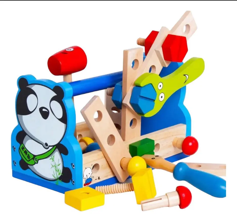 Herramientas Juguete Madera Para Niños - Set Completo 1