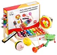 Pack 8 Juguetes Didácticos Musicales de Madera Para Niños - Miniatura 3