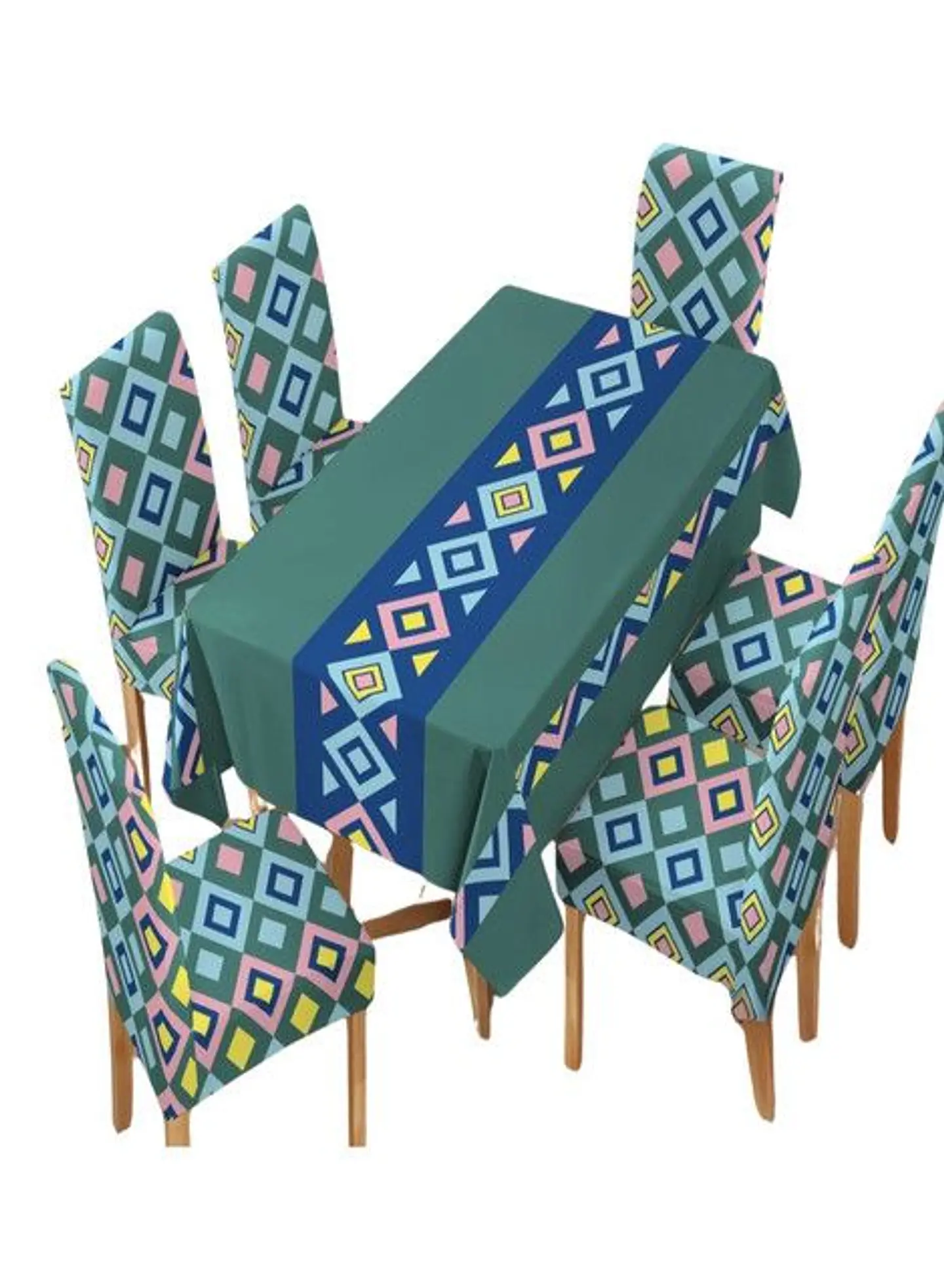 MANTEL MÁS 6 FUNDAS PARA SILLAS 1