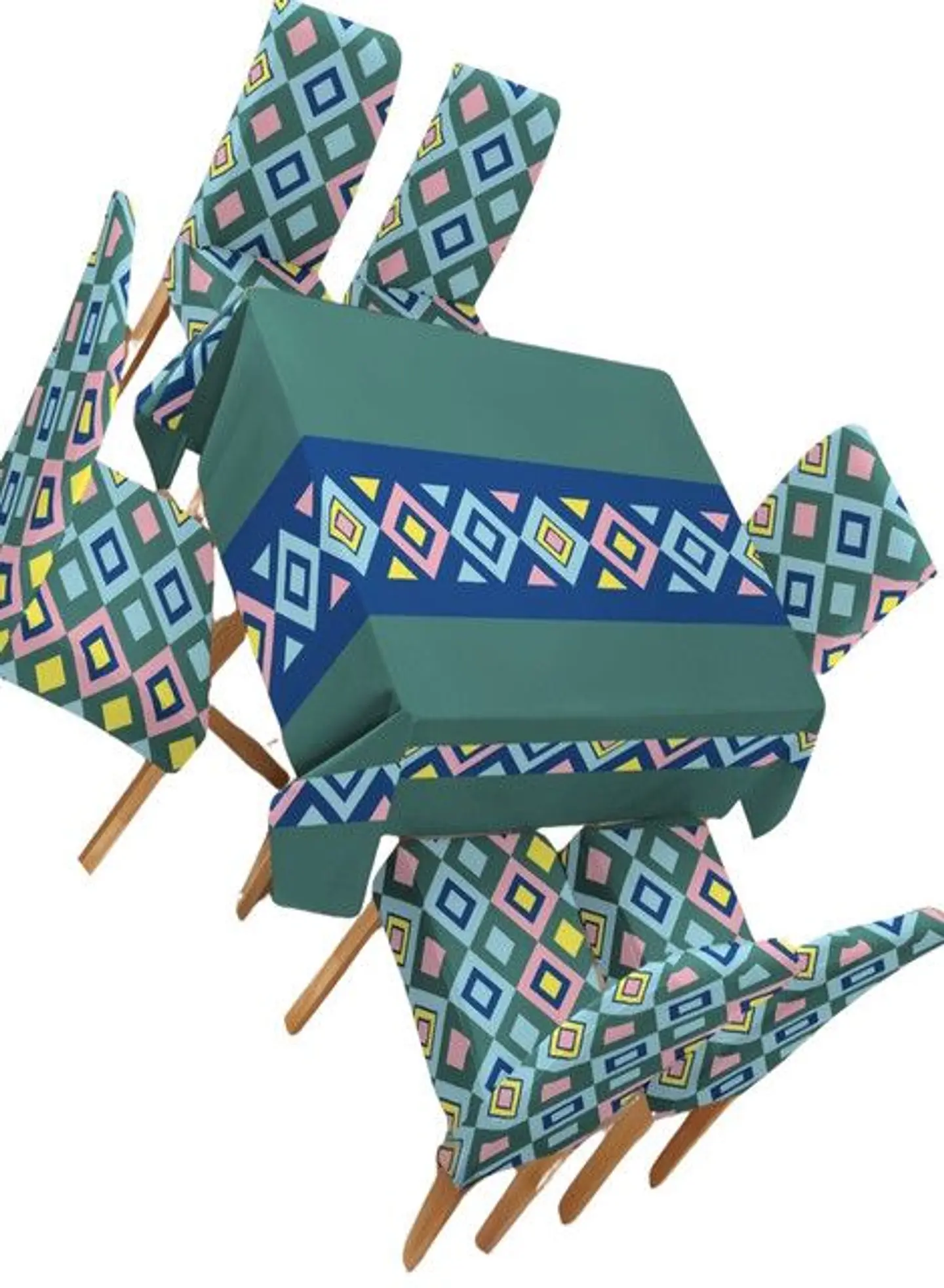 MANTEL MÁS 6 FUNDAS PARA SILLAS 2