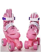 Patines Ajustables 4 Ruedas Niña Rosado Talla XS27-30 - Miniatura 1