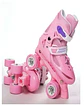 Patines Ajustables 4 Ruedas Niña Rosado Talla M35-38 - Miniatura 3
