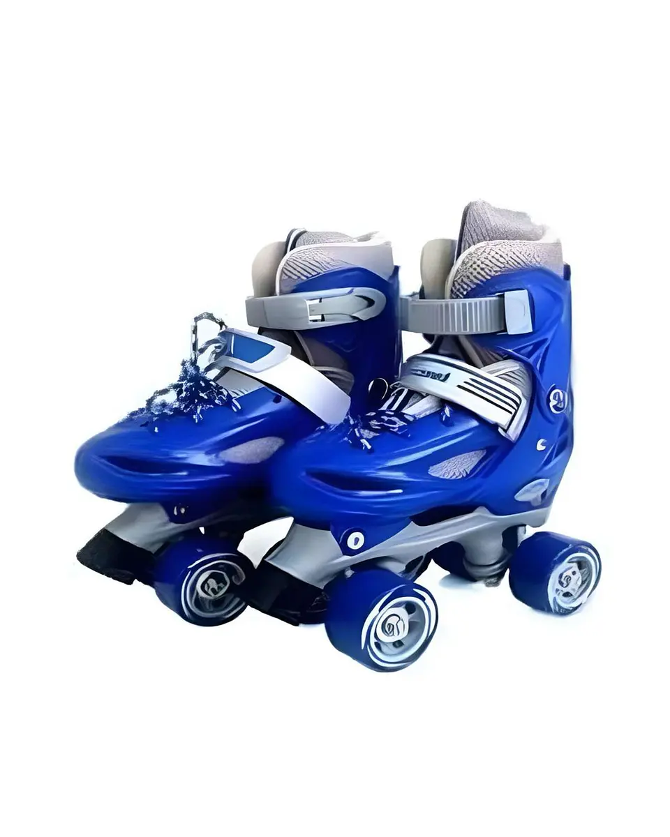 Patines Ajustables 4 Ruedas Niño Azul Talla XS27-30 3