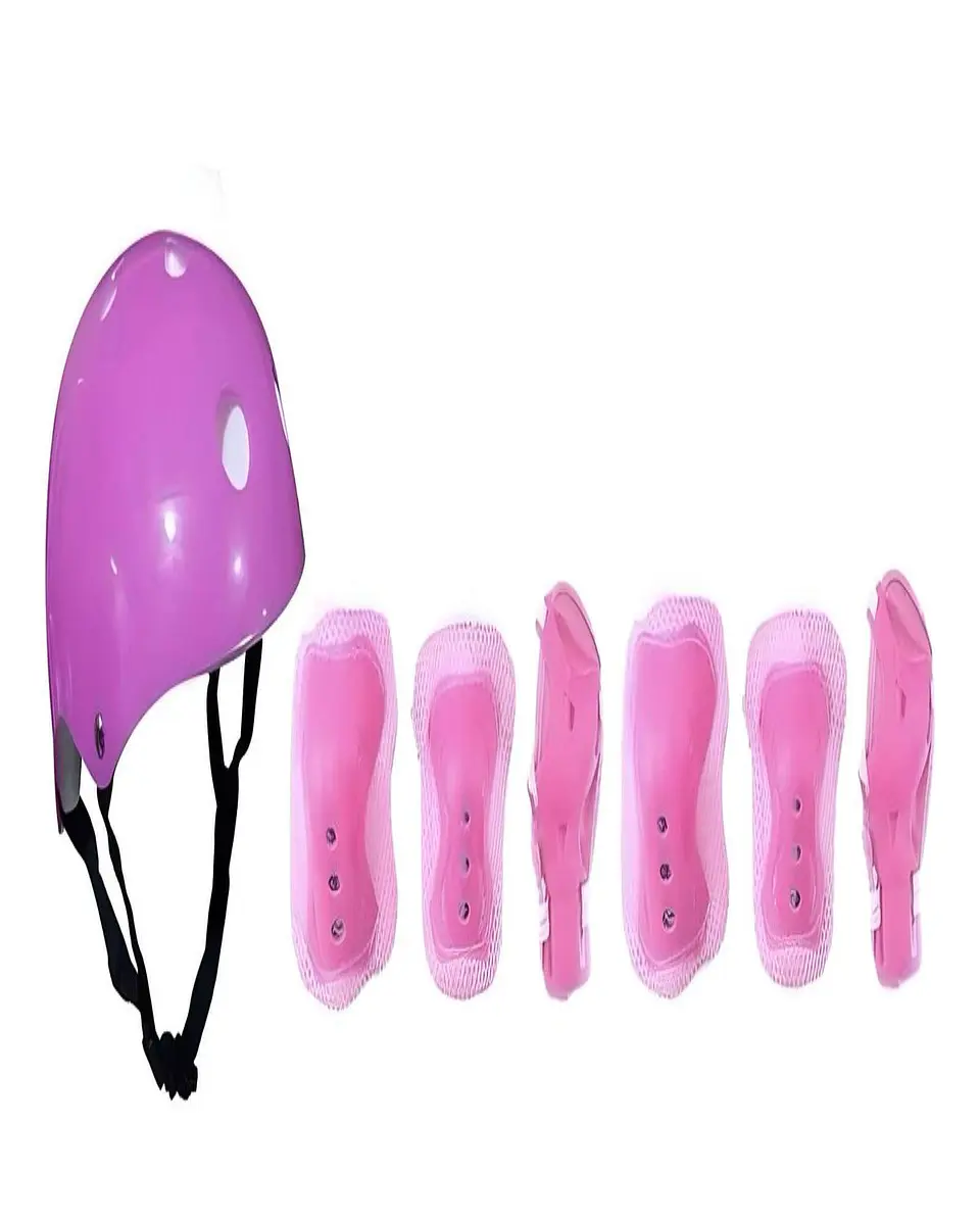 Kit Protección para patinar Seguridad Niña Rosado 2