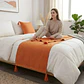 Piecera de Cama Diseño Lino con Borlas - Miniatura 4