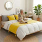 Piecera de Cama Diseño Lino con Borlas - Miniatura 4