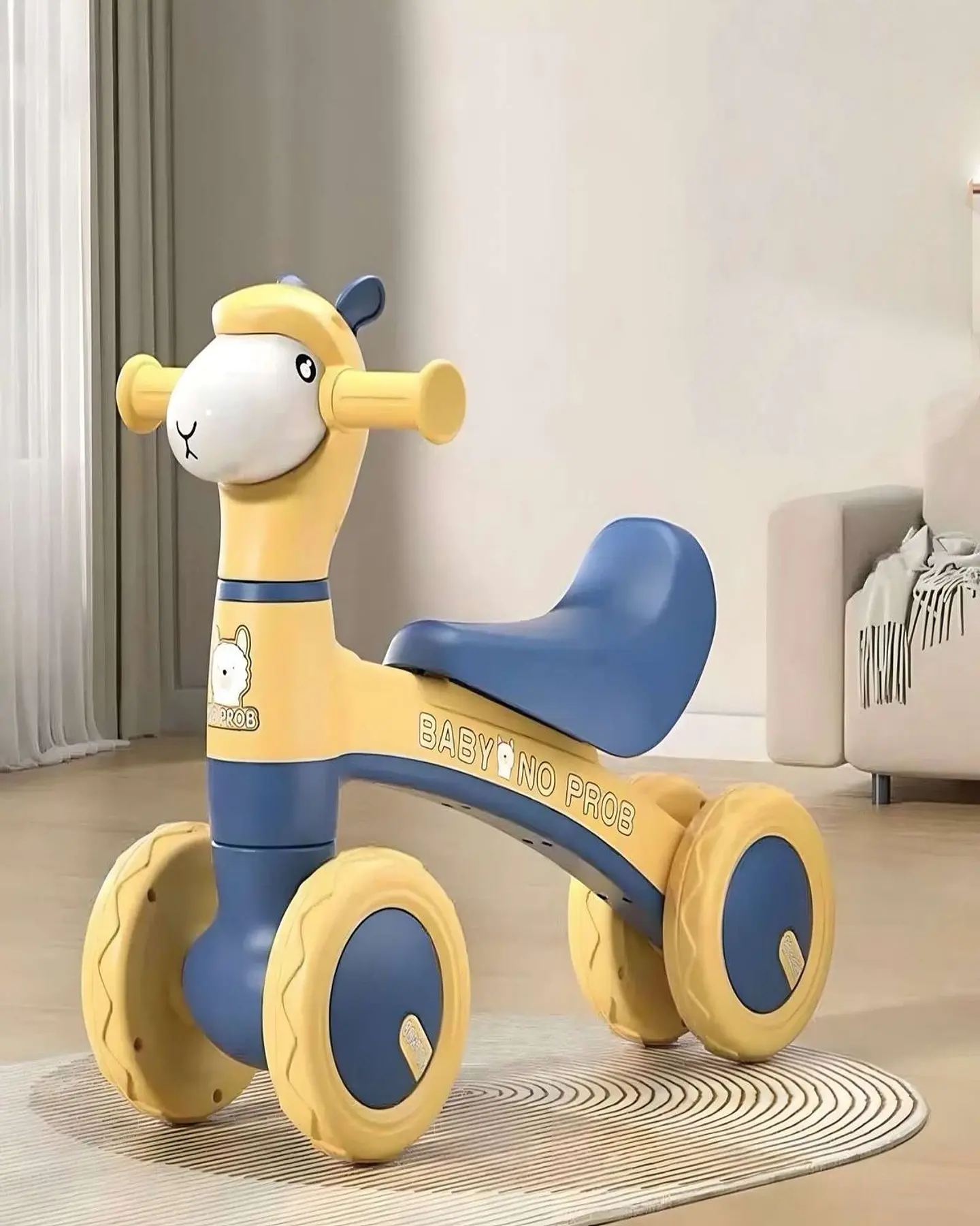 Correpasillo Bebe Bicicleta de Equilibrio Amarillo 4