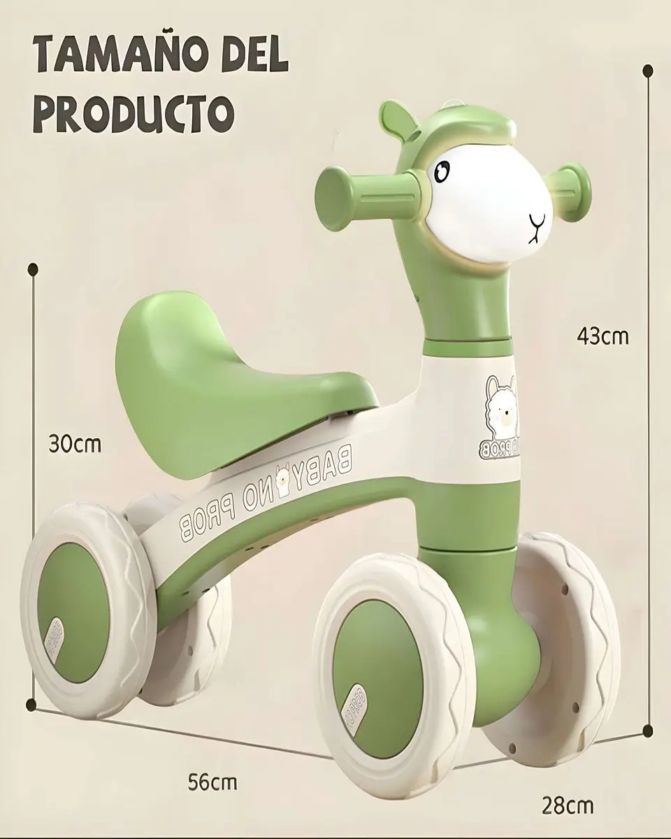 Correpasillo Bebe Bicicleta de Equilibrio Verde 3