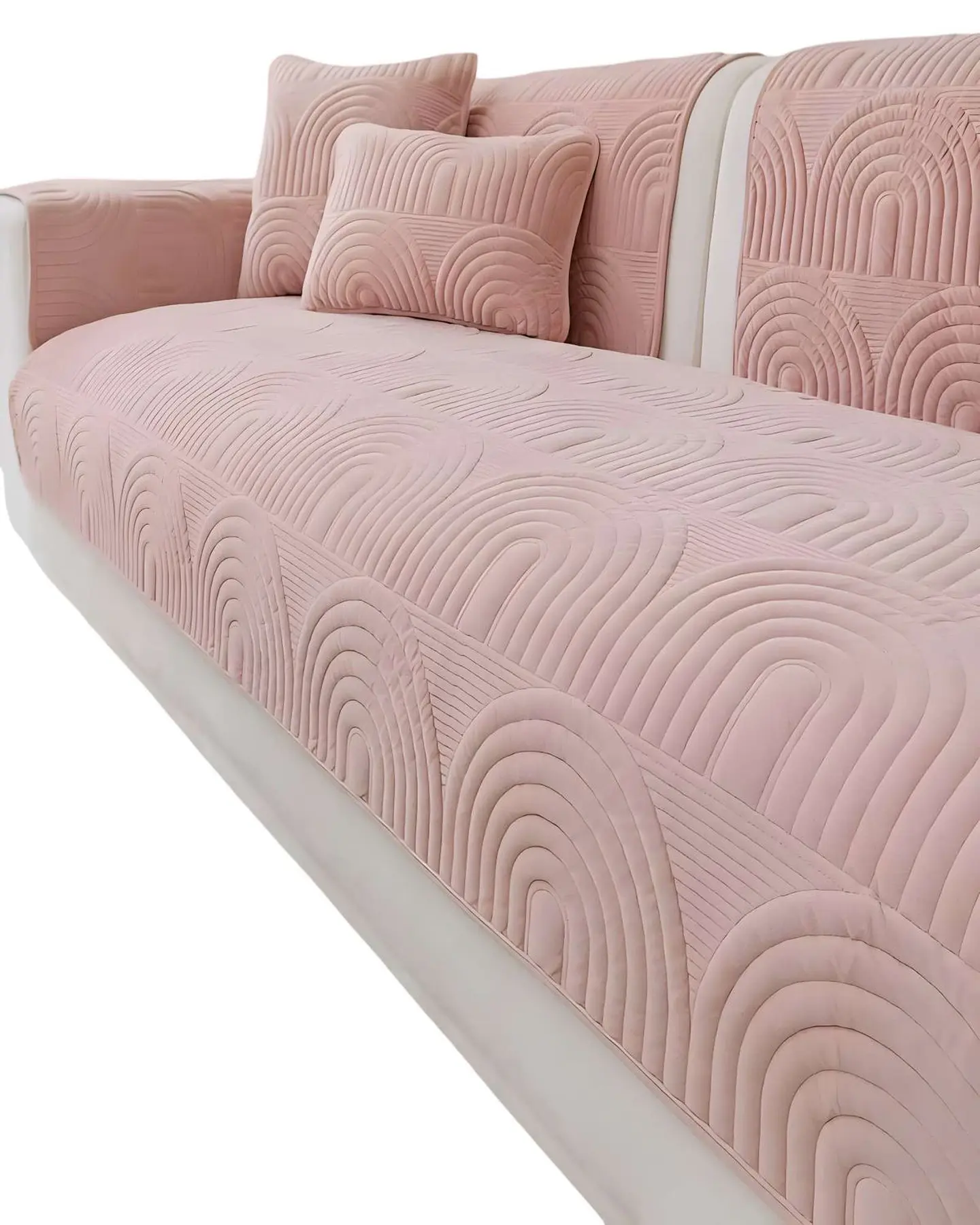 PACK DE 5 FUNDAS PARA SOFA CON DISEÑO ROSA 1