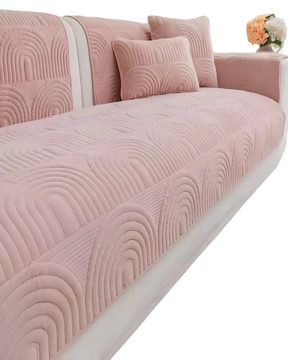 PACK DE 5 FUNDAS PARA SOFA CON DISEÑO ROSA 2