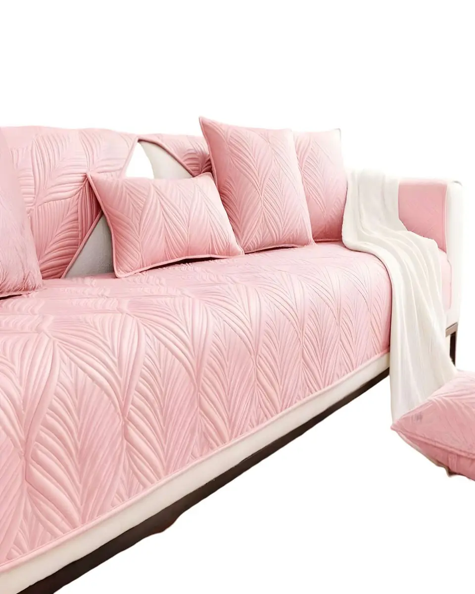 PACK DE 5 FUNDAS PARA SOFA CON DISEÑO ROSA 2