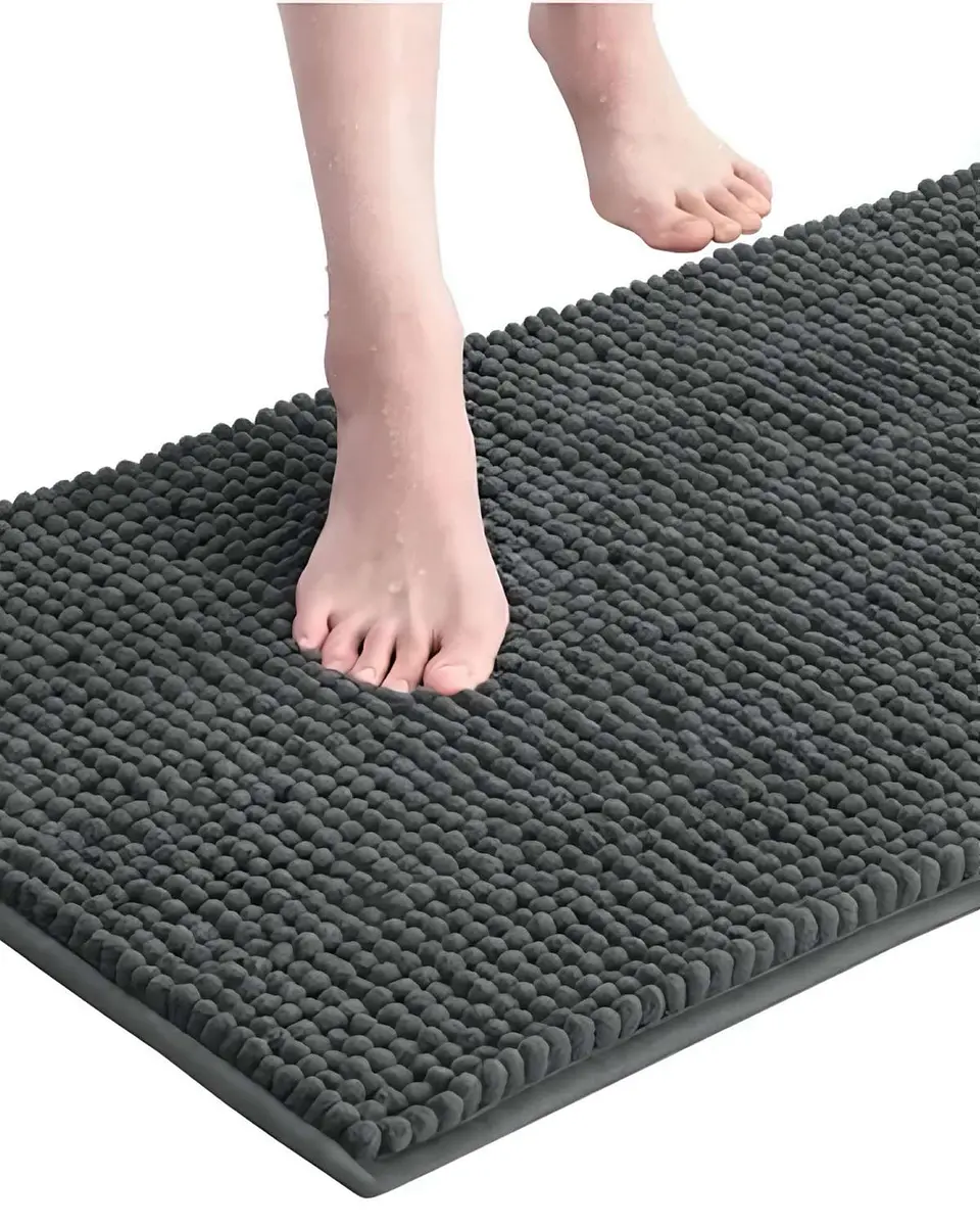 ALFOMBRA DE BAÑO DELGADA GRAFITO 40X60 cm 1
