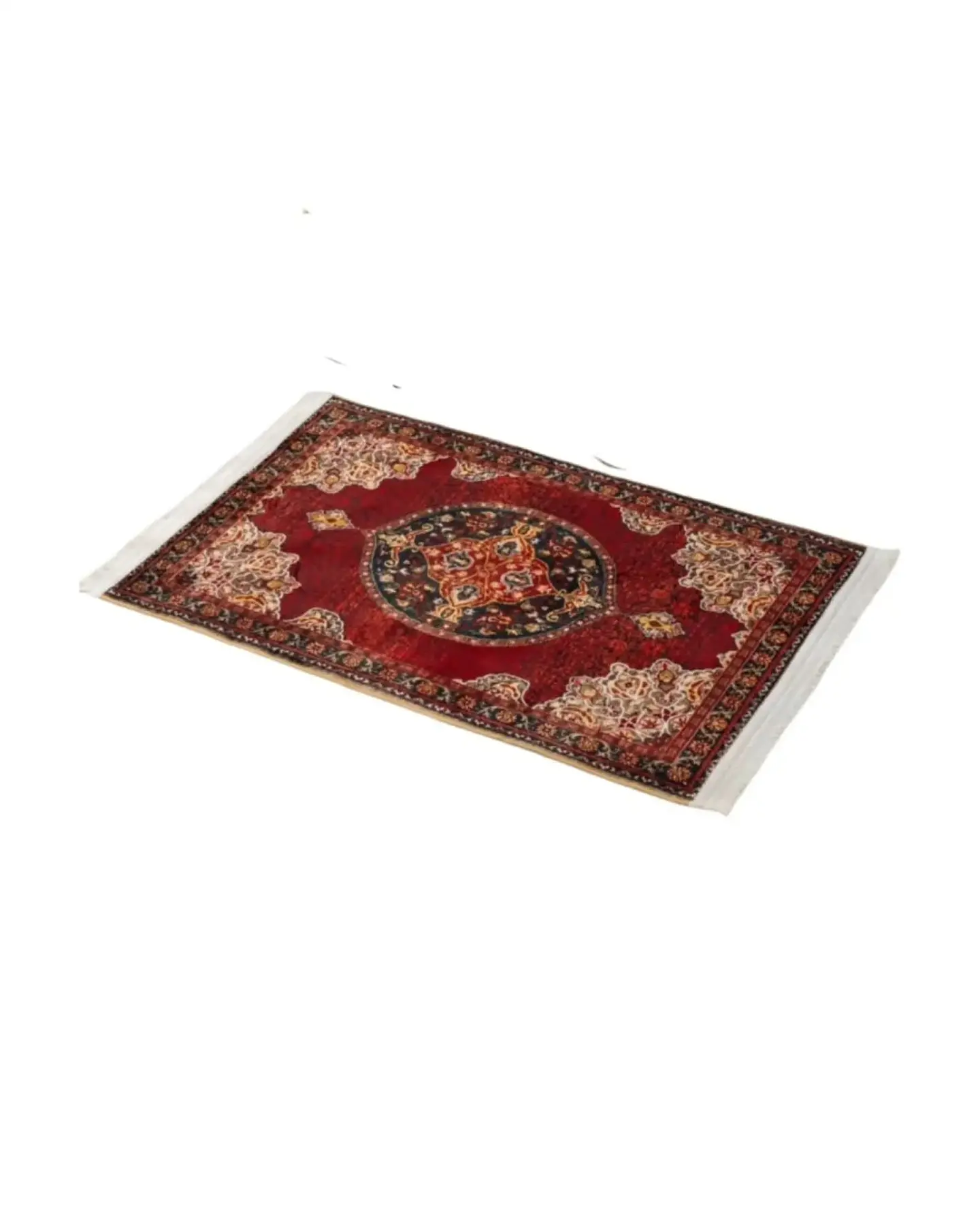 Alfombra Estilo Persa Vintage Con Flecos 80x120 Cm 6