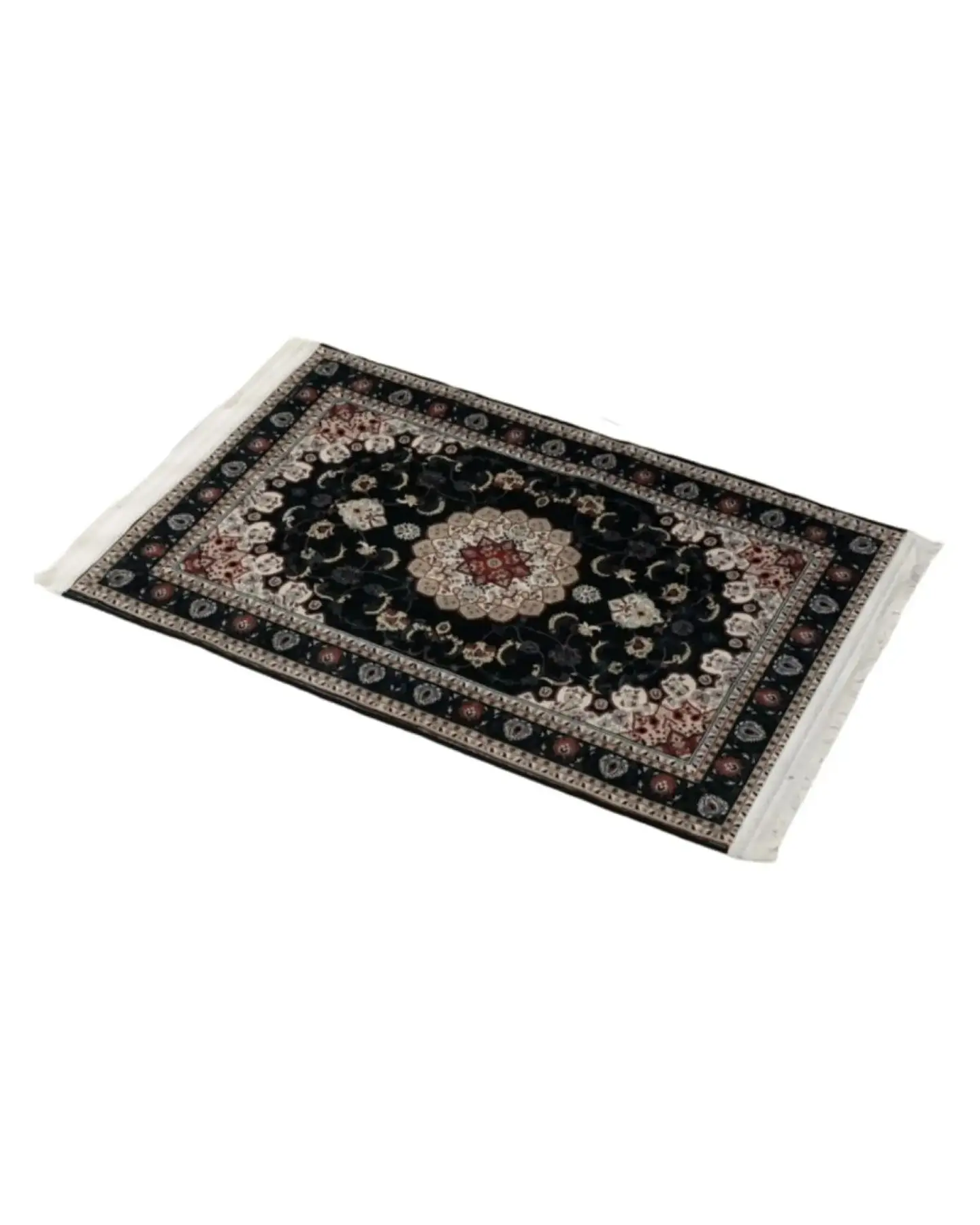 Alfombra Estilo Persa Vintage Con Flecos 80x120 Cm 6