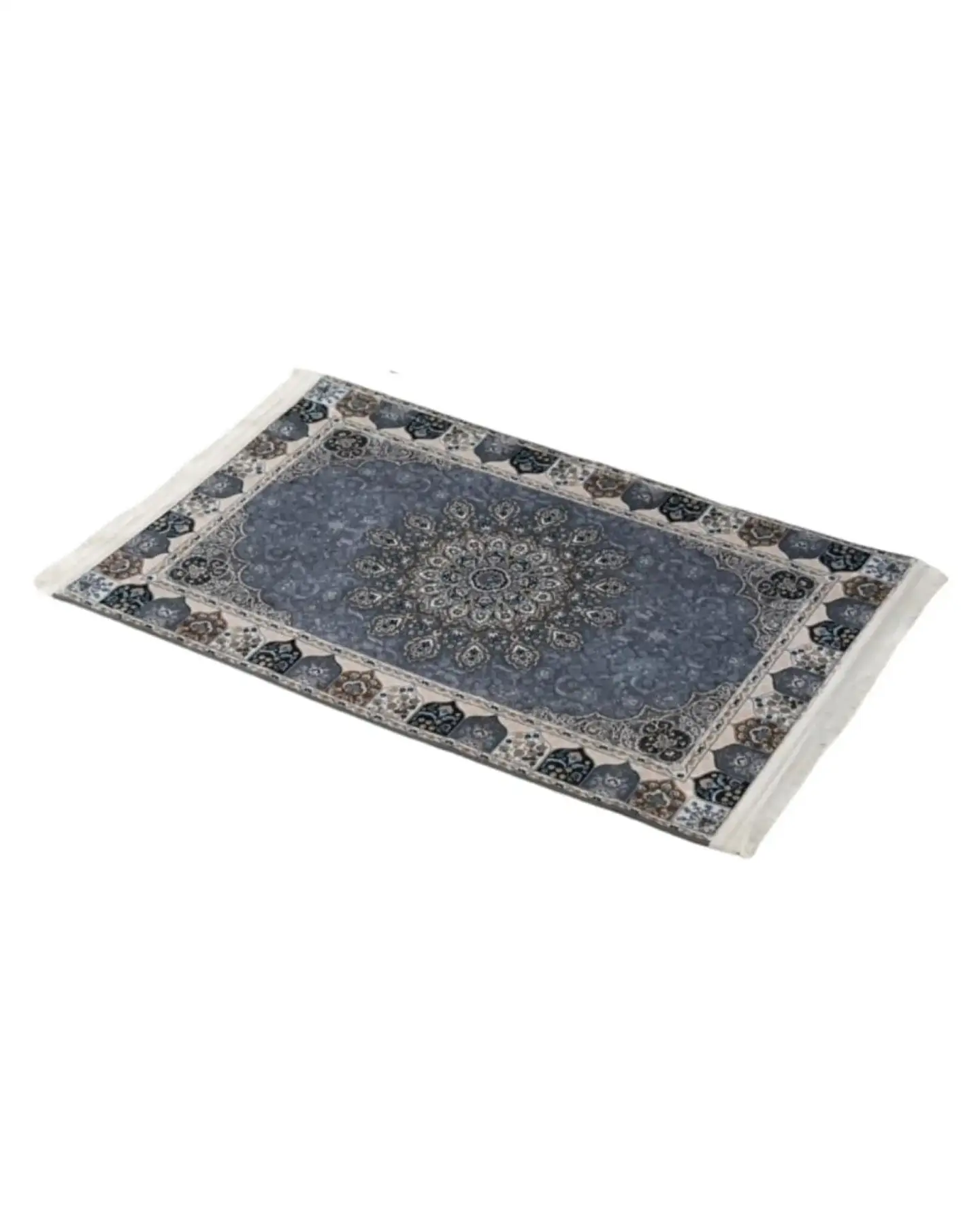 Alfombra Estilo Persa Vintage Con Flecos 80x120 Cm 6
