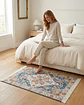 Alfombra Estilo Persa Vintage Con Flecos 80x120 Cm - Miniatura 1