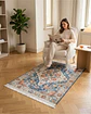Alfombra Estilo Persa Vintage Con Flecos 80x120 Cm - Miniatura 5