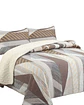Cubrecama Quilt con sherpa plaza y media 180 x 230 cm - Miniatura 2