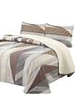 Cubrecama Quilt con sherpa plaza y media 180 x 230 cm - Miniatura 3