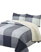 Cubrecama Quilt con sherpa plaza y media 180 x 230 cm - Miniatura 2