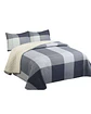 Cubrecama Quilt con sherpa plaza y media 180 x 230 cm - Miniatura 3