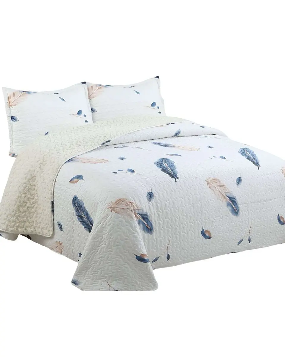 Cubrecama Quilt con sherpa 2 plaza 230 cm x 250 cm 1