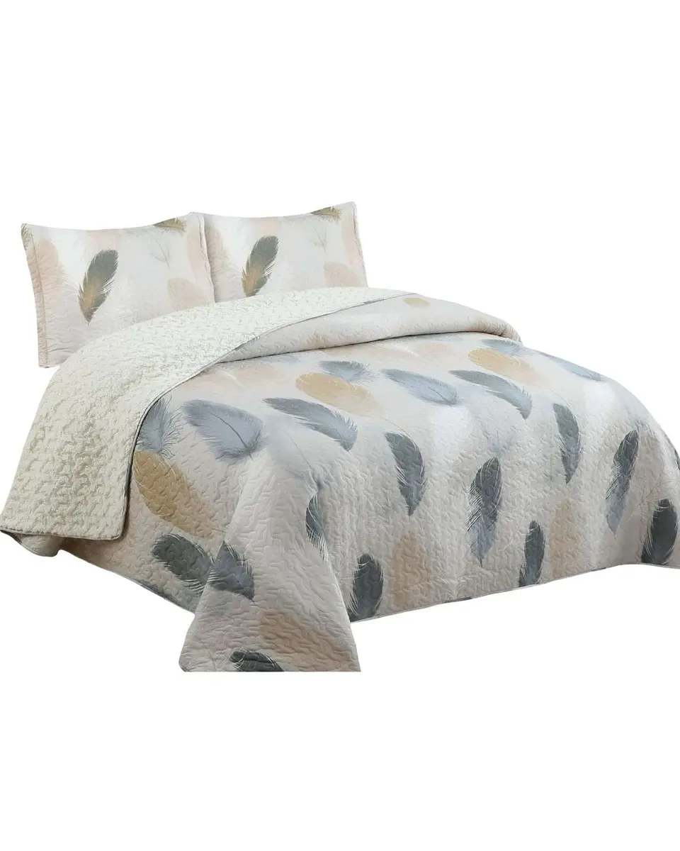 Cubrecama Quilt con sherpa 2 plaza 230 cm x 250 cm 1