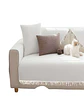 PACK DE 5 FUNDAS DE SILLÓN CON FLECOS BLANCO - Miniatura 2