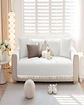 PACK DE 5 FUNDAS DE SILLÓN CON FLECOS BLANCO - Miniatura 3