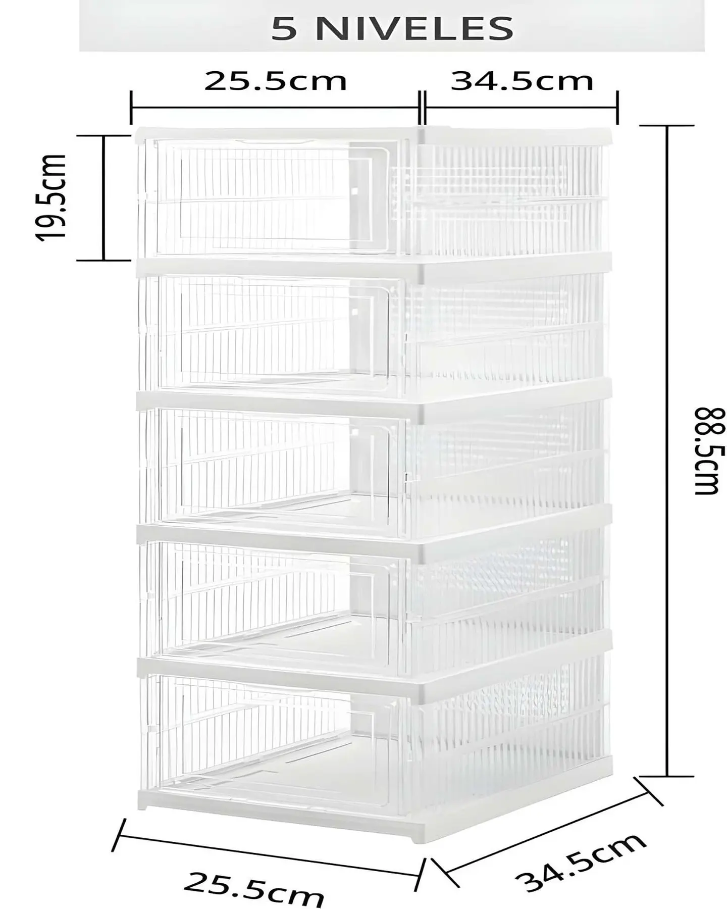 ORGANIZADOR DE ZAPATOS 5 NIVELES PLEGABLE 3