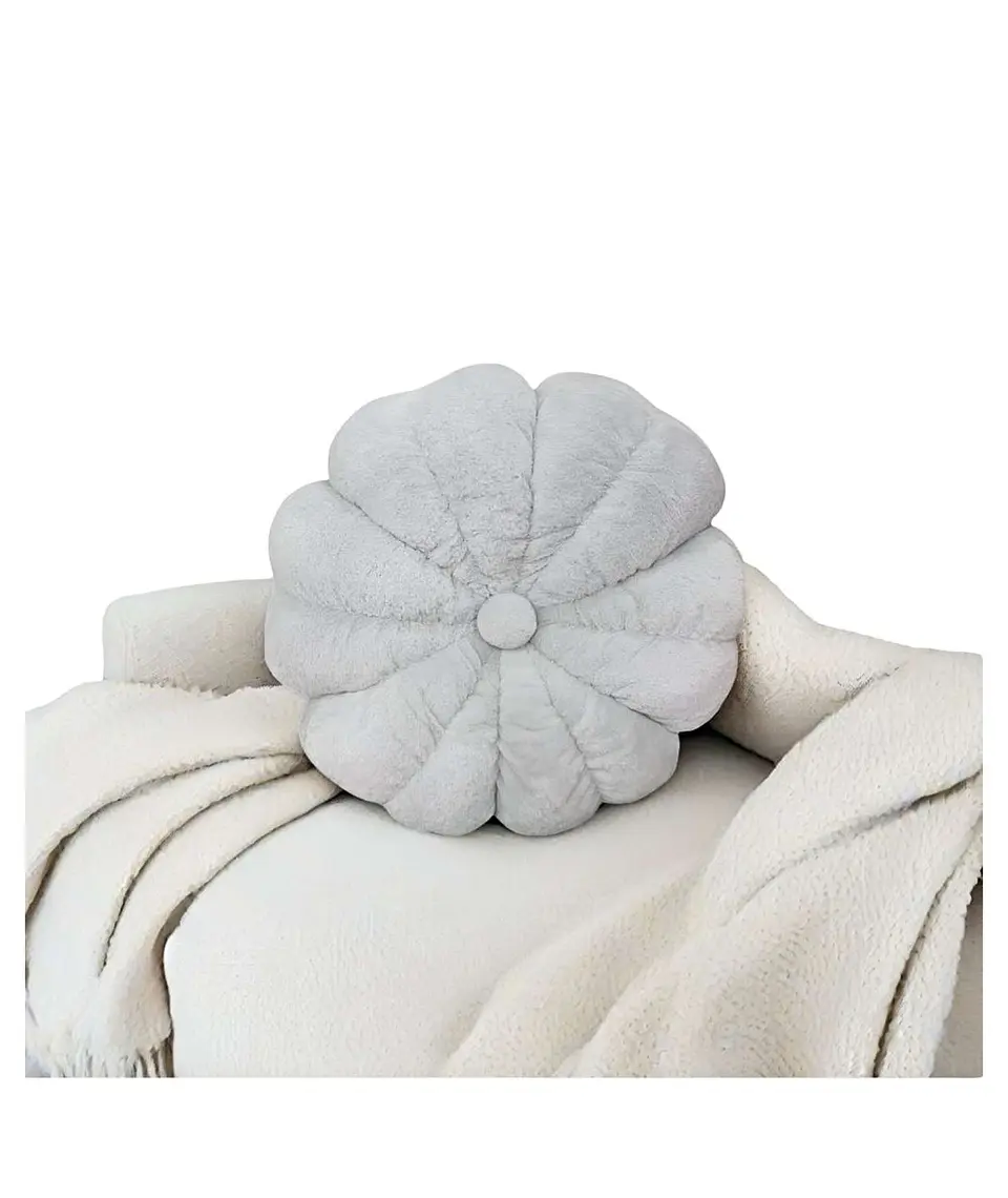 COJIN FLOR GRIS 50 CM 1