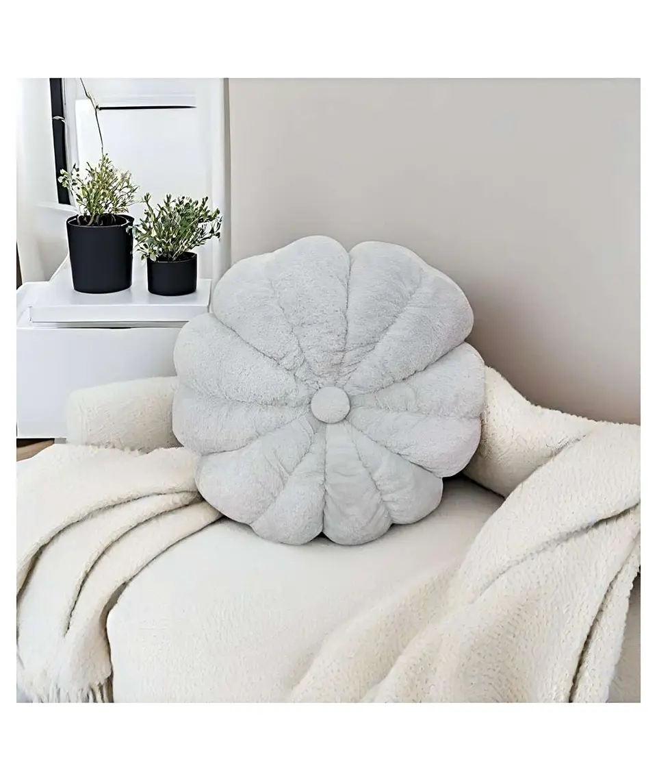 COJIN FLOR GRIS 50 CM 3