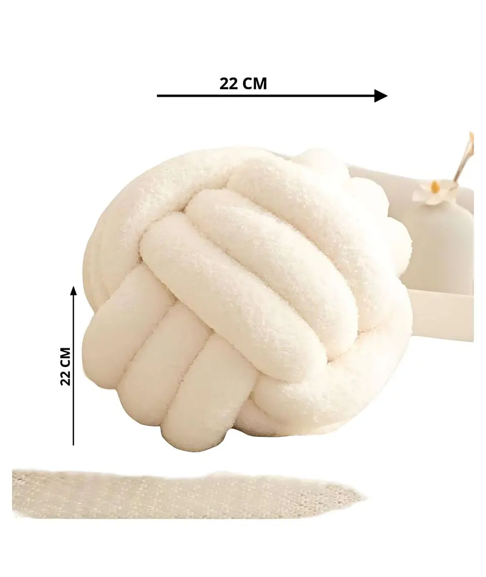 COJIN NUDO BLANCO 22 CM 2