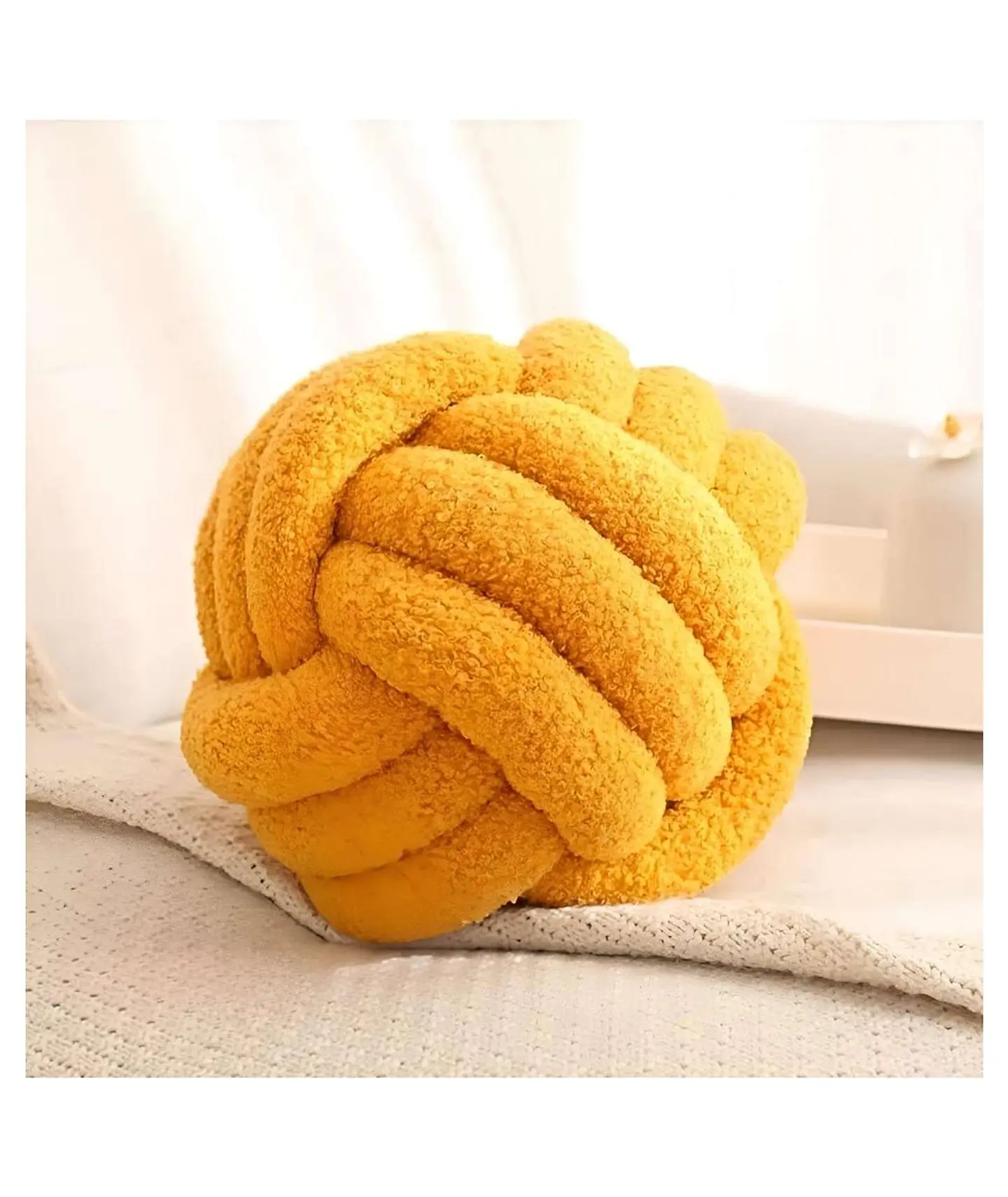 COJIN NUDO MOSTAZA 22 CM 3