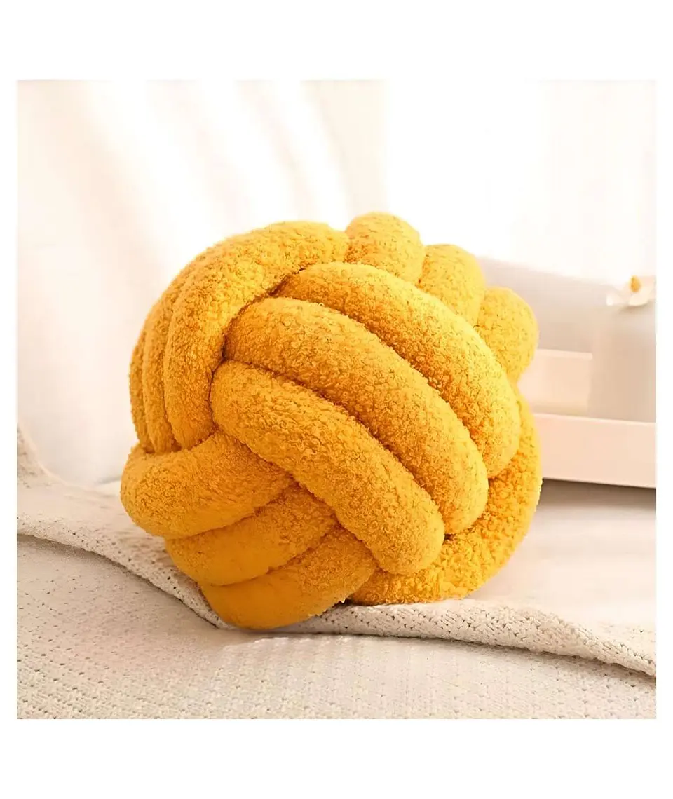 COJIN NUDO MOSTAZA 22 CM 3