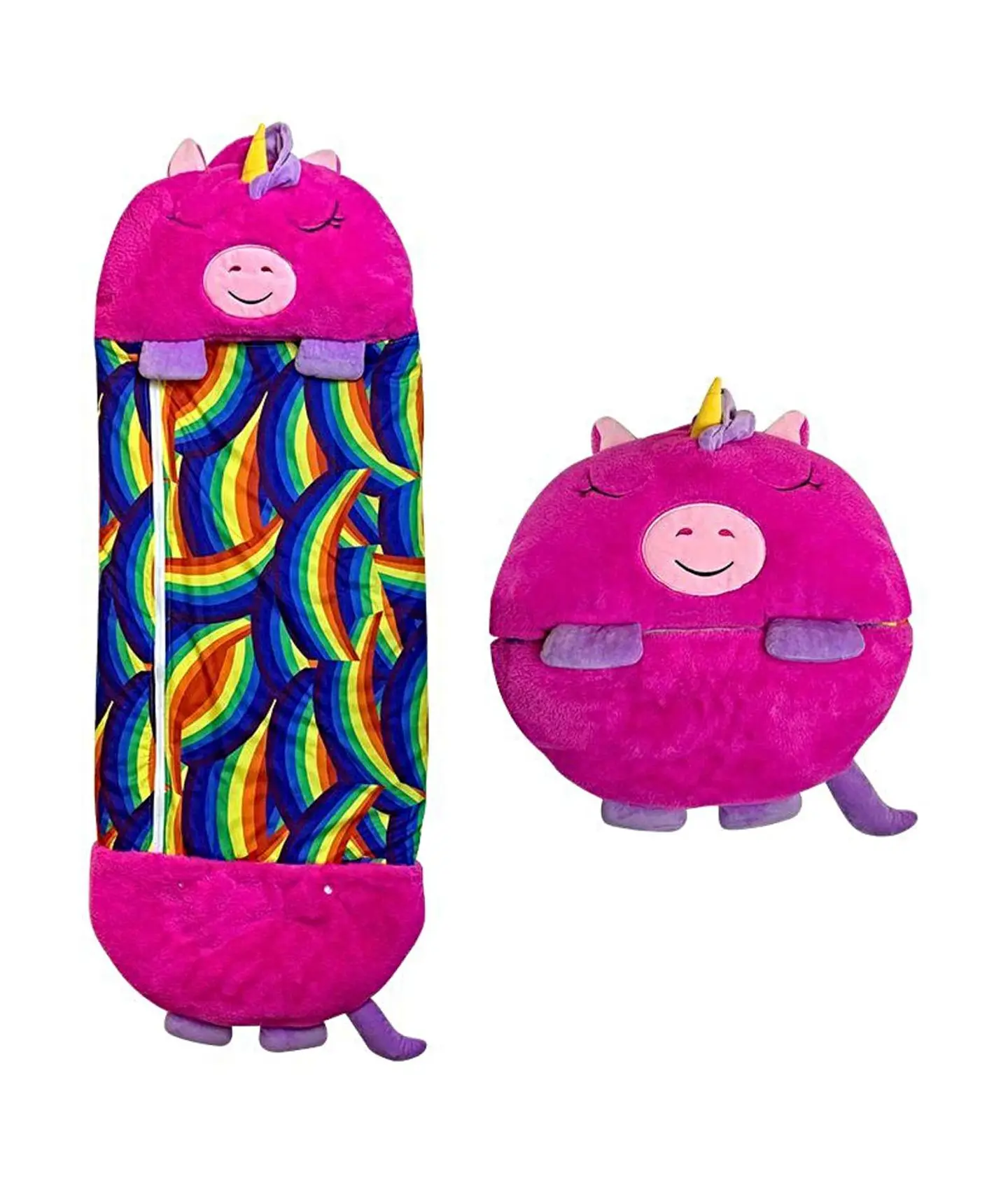 SACO PARA DORMIR PARA NIÑO O NIÑA UNICORNIO FUCSIA 1