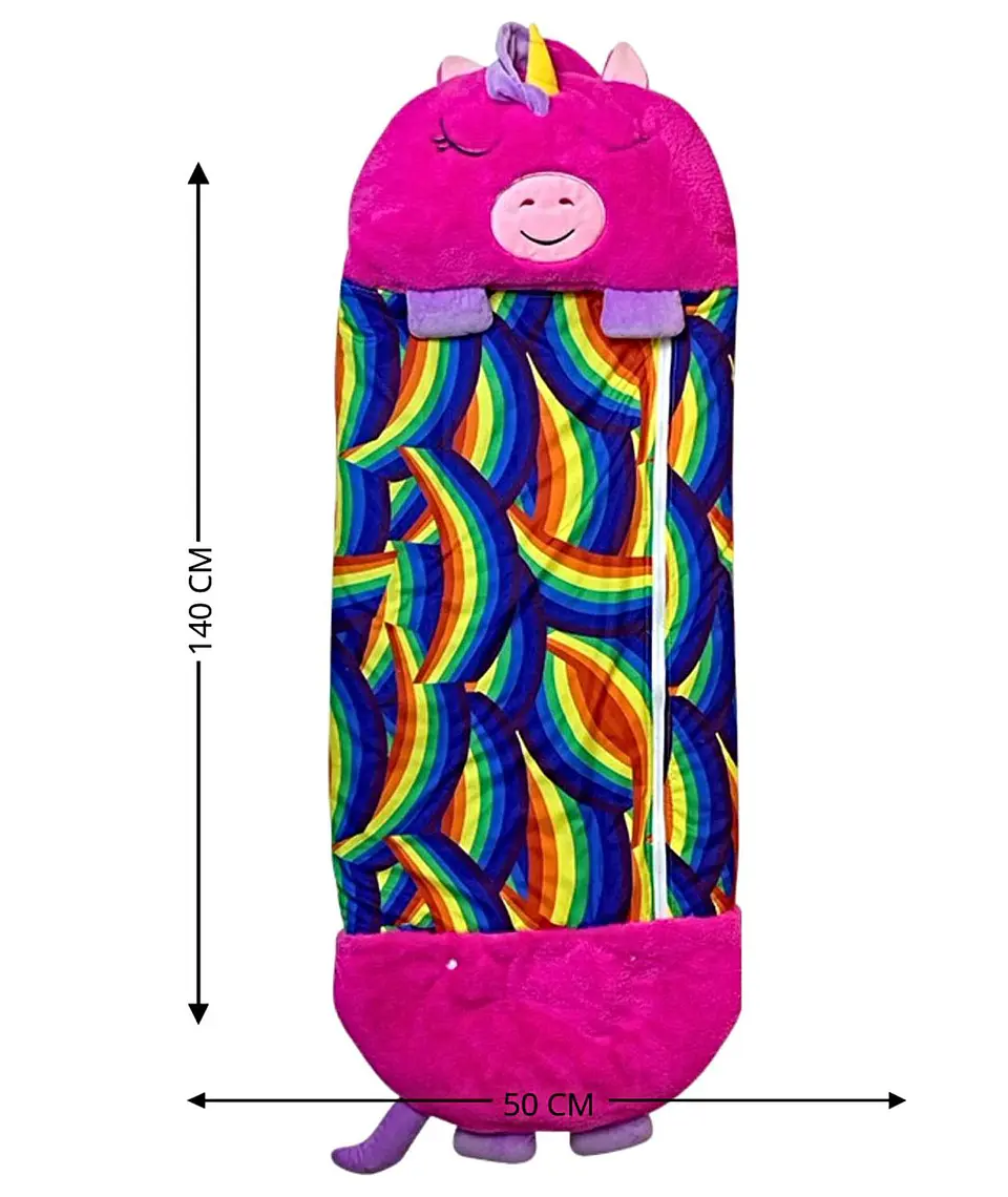 SACO PARA DORMIR PARA NIÑO O NIÑA UNICORNIO FUCSIA 3