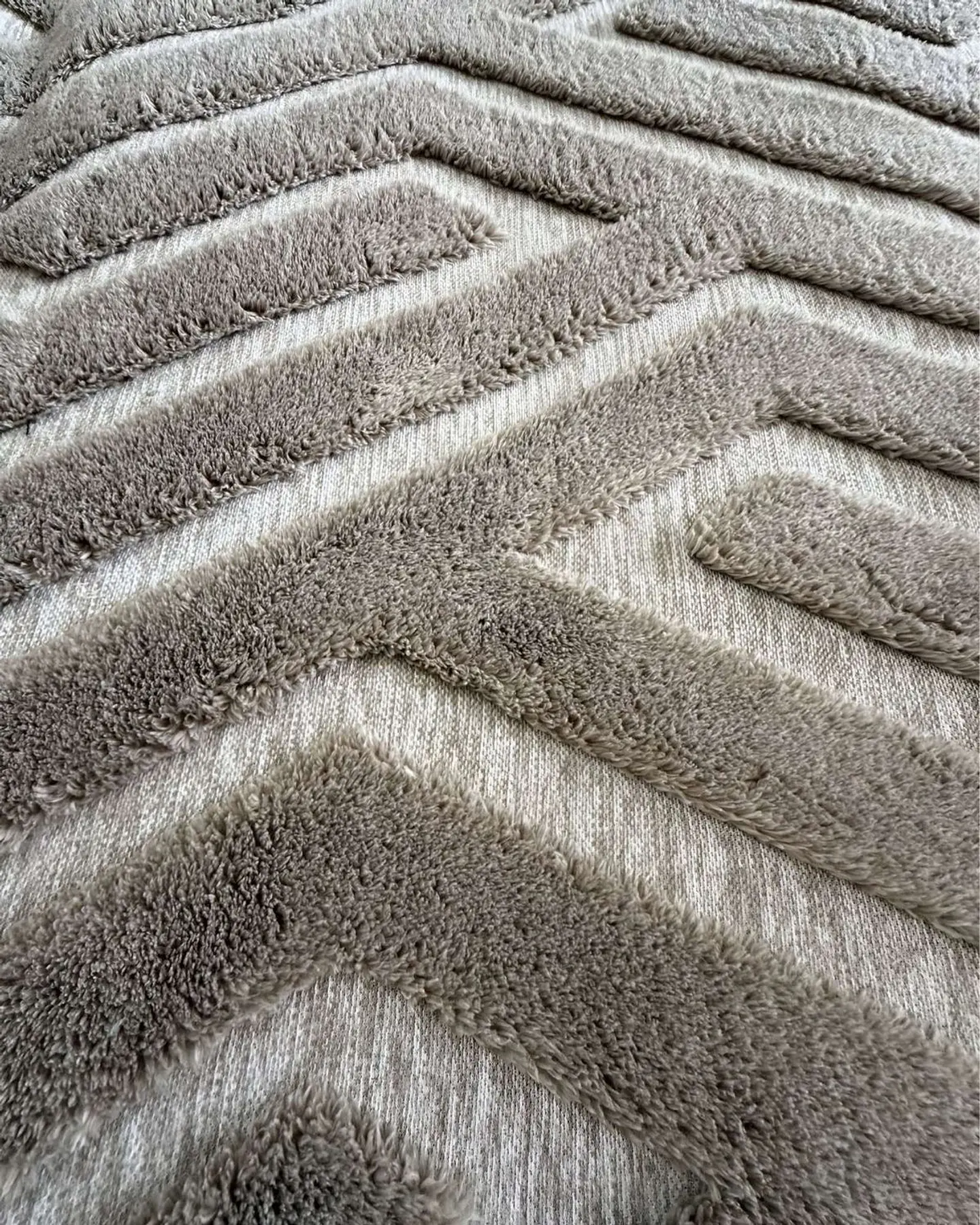 ALFOMBRA LIVING DISEÑO ELEGANTE 160X200CM BEIGE OSCURO 4