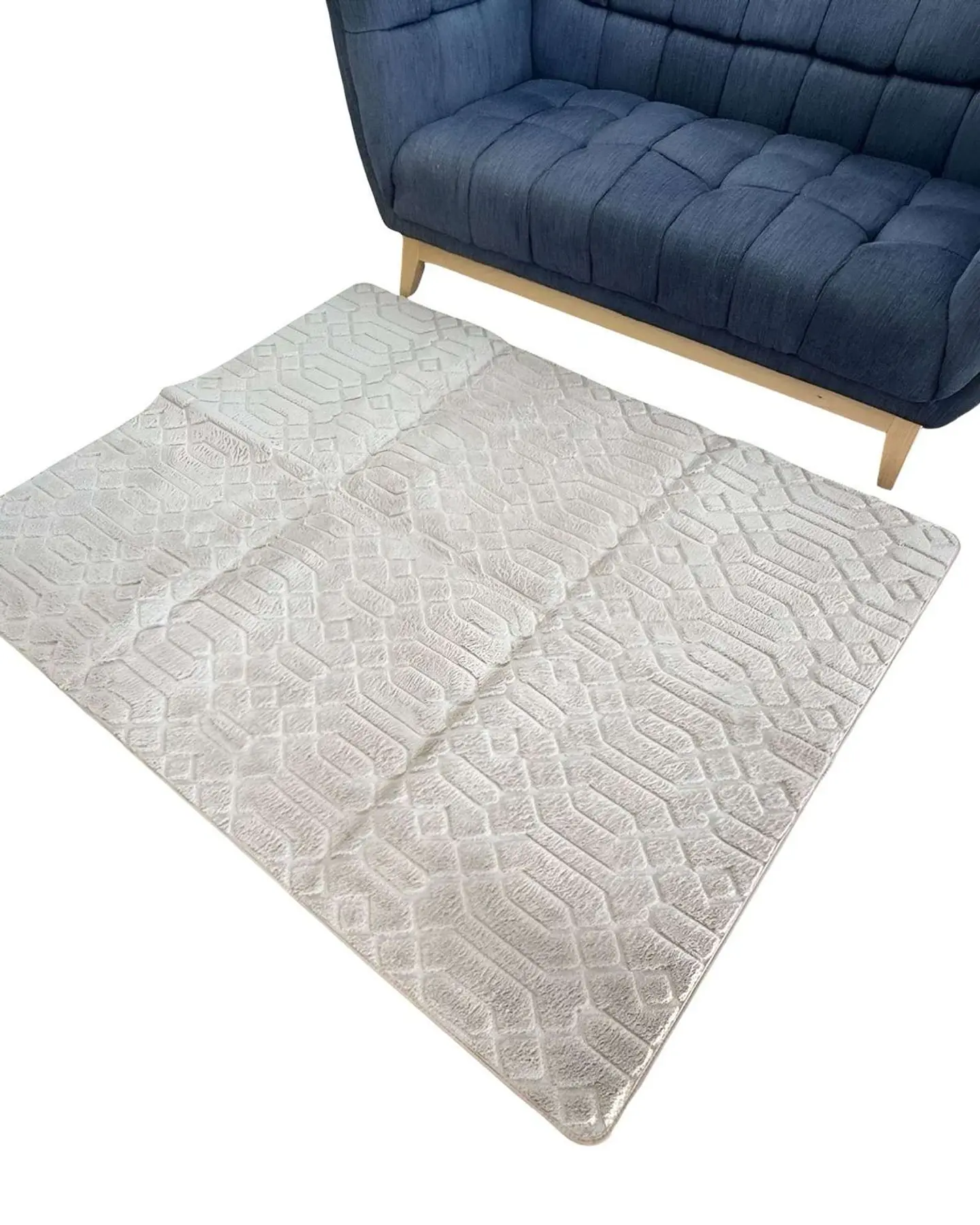 ALFOMBRA LIVING DISEÑO ELEGANTE 160X200CM BEIGE 2