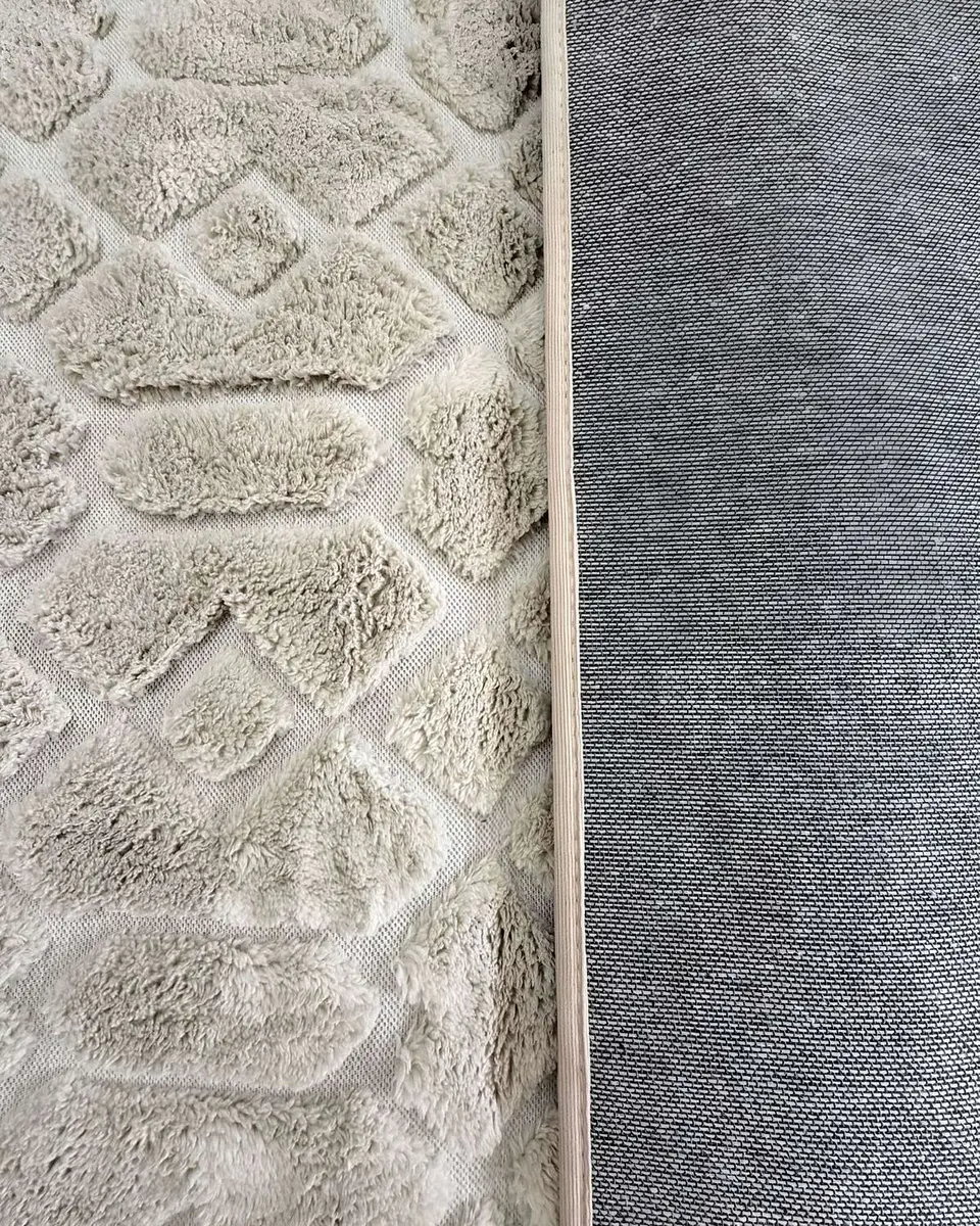 ALFOMBRA LIVING DISEÑO ELEGANTE 160X200CM BEIGE 3