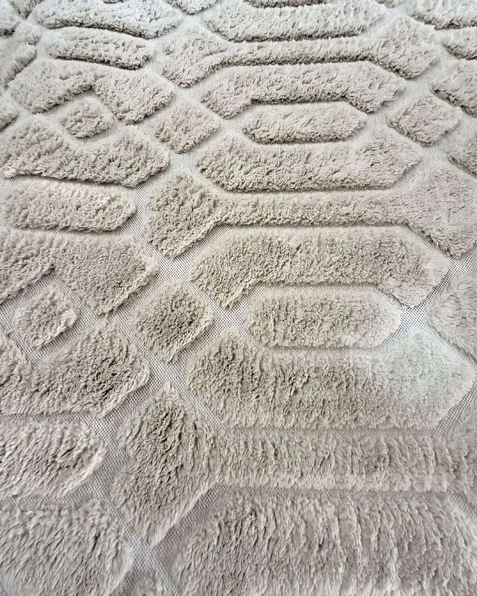 ALFOMBRA LIVING DISEÑO ELEGANTE 160X200CM BEIGE 4
