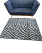 ALFOMBRA LIVING DISEÑO ELEGANTE 160X200CM GRIS OSCURO - Miniatura 1